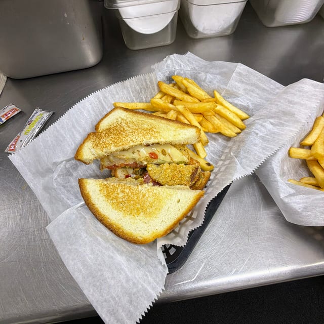 Fred Green Tomato Grilled Cheese.